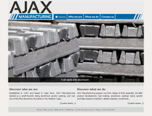 Tablet Screenshot of ajaxmanufacturing.co.za